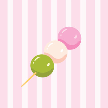 Illustration of Hanami Dango
