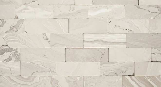 Marble Brick Wall.