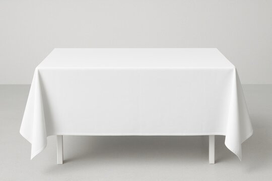 Simple white tablecloth elegance.