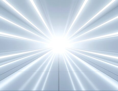 Bright Light Rays Emitting From Center.