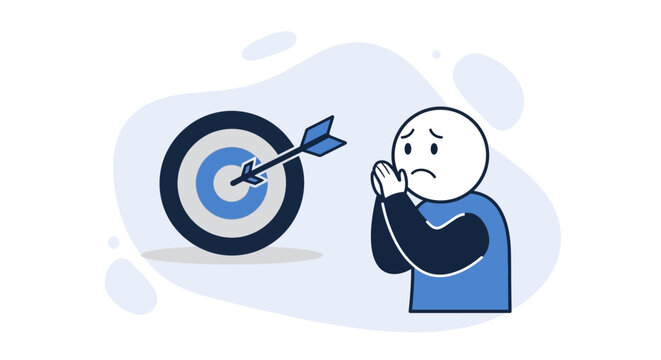 Person Missing Target with Arrow.
