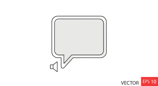 Speech bubble icon vector EPS 10