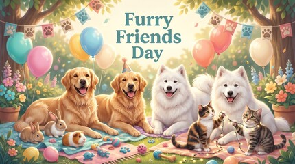 Fototapeta premium Cute and Cheerful Furry Friends featuring Cute dog on white background studio pet portrait