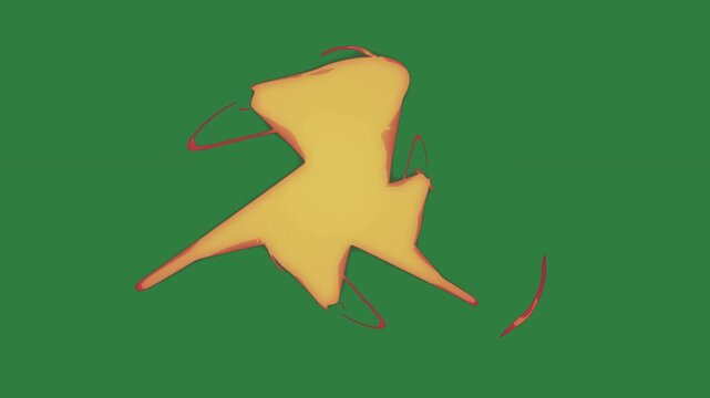 The letter yellow bird sitting top of an orange logo image red silhouette man colorful design motion expression