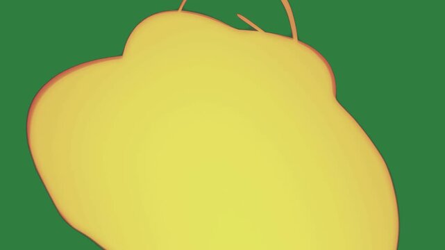 Yellow object bag red dot bug circle bird sitting branch of tree gesture illustration composition layers