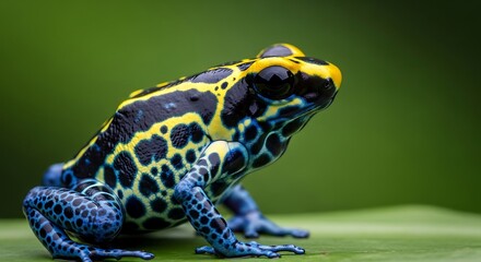 Obraz premium Poison dart frog in natural habitat.