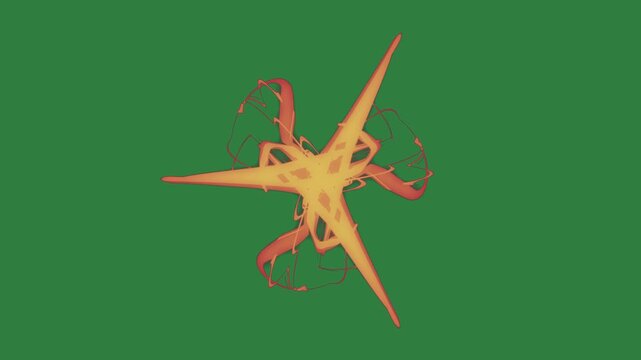 Yellow bow on an orange spider it red line flower star lines colorful elements figure emotion creative backgrounds