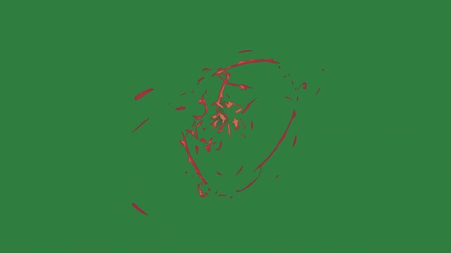 Hot chili on red dot it picture of bug cartoonish backgrounds expression motion illustration style emotion colorful