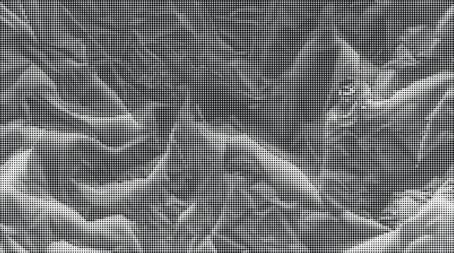 A microscopic view of crumpled paper with transparent background showing detailed textures and folds.
