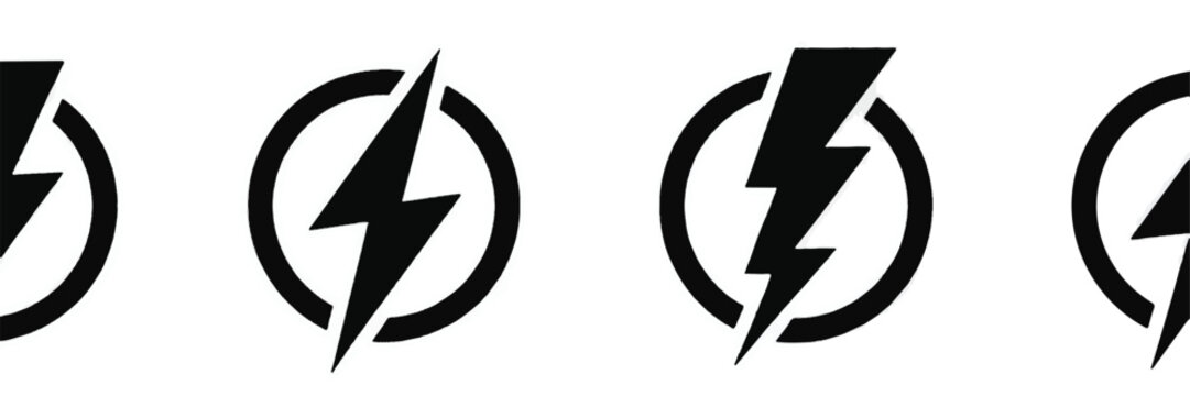 Lightning Bolt Icons in a Row 0001 lvk0h7wetaqcounvyoeuwq