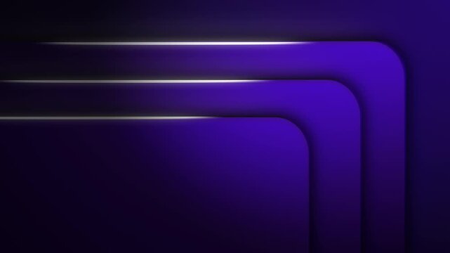 Abstract modern dynamic purple blue video background with shinning lines
