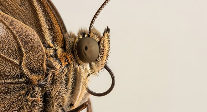 Close-up of butterfly insect eye.