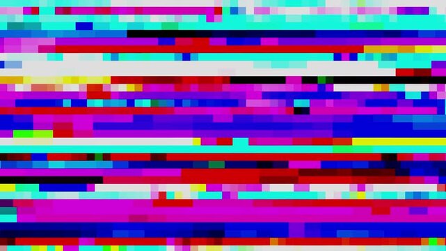 Huge noise and glitch on black background 4k footage,error tv,Glitch noise static television VFX pack. Visual video effects stripes background,
VHS Analog Tape Static 4K Video Overlay Background Loop.
