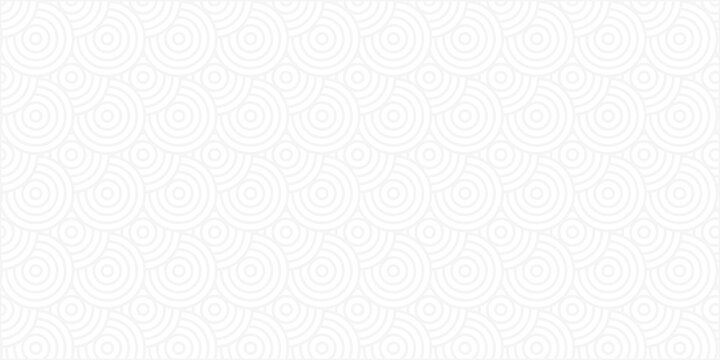 seamless pattern with circles white overlap swirl fabric vector overlapping textile background.