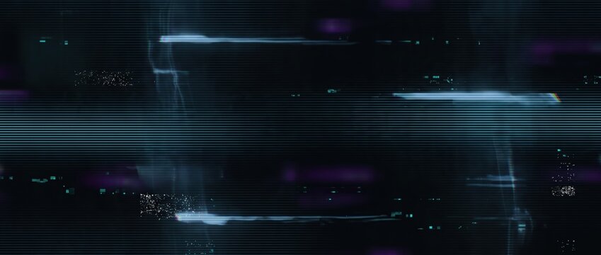 Glitch Dark Abstract Digital Background with Charcoal Negative Space