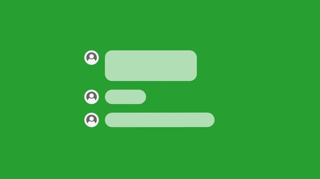 Green Screen Chat Comment Overlay 4K Video
