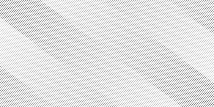 Geometric diagonal oblique vector curve gradient black and white graphic stripe line. Repeated fine diagonal lines Thin slash line stripes diagonal vector elegant background