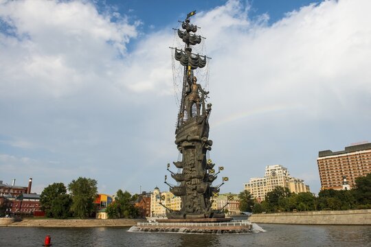 Statue of Peter the Great, Moskva River, Moscow, Russia