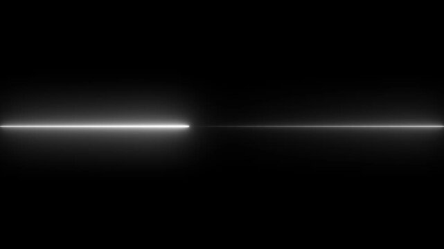 Straight neon lazer line color blue black background. glowing blue neon Straight neon lazer animation of horizontal line on alpha background.
Shiny Saber Animation Moving Left to Right in ultrawide.