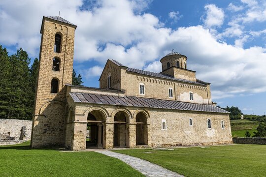 Unesco world heritage site Sopocani monastery, Novi Pazar, Serbia