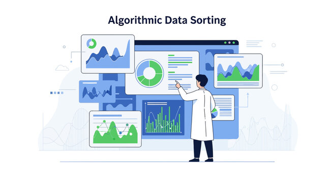 Algorithmic Data Sorting Analysis Concept