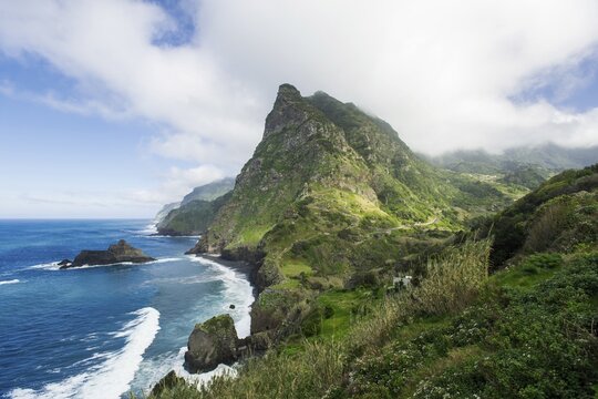 Viewpoint of Boaventura on the north coast of Madeira Island, Portugal