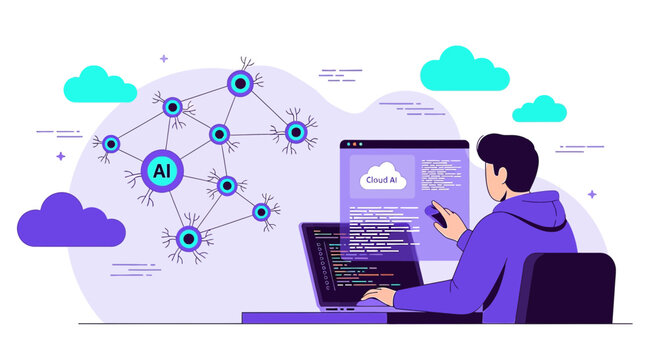 Artificial Intelligence Network Development with Cloud Computing and Coding