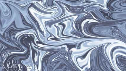 Obraz premium Hypnotic swirling liquid pattern in cool blue and grey tones, creating an elegant and dynamic abstract background texture perfect for modern design projects and digital art