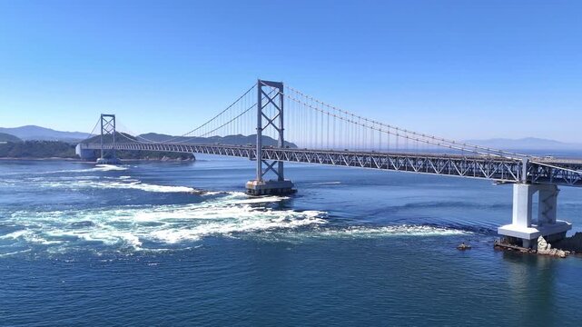 Onaruto Bridge | Naruto Strait - 4K Aerial Video
