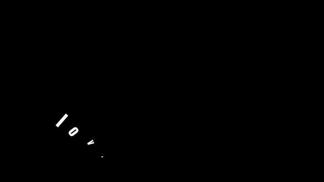 Inspirational Quote 'Love Without Limits' in Bold White Text on Black Background