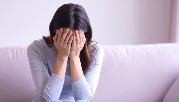 슬픔을 표현하는 사람