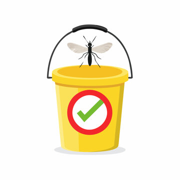 Mosquito Trap with Check Mark Symbol