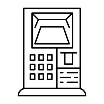 ATM Machine linear icon