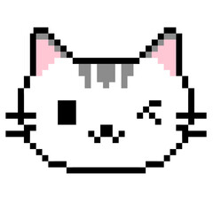 Fototapeta premium Cute Pixel Cat 
