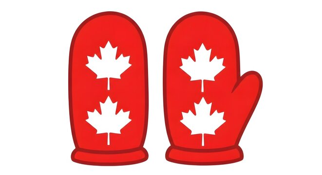 Canada day mittens independence day transparent graphic for patriotic celebrations