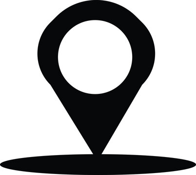 3D map pointer icon vector design symbol marker pin button round sign for travel business web navigation element