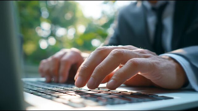 Professional businessman working on a project together in the office Using economic growth charts and network connections to accompany the data. in analyzing future trends