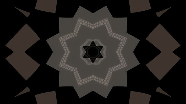 Monochrome Spiral Chains and Squares Geometric Loop