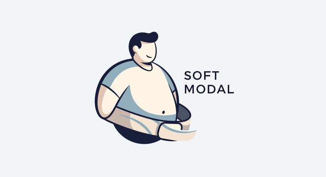 Comfortable man in soft modal loungewear