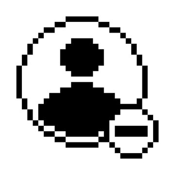 Pixel Art Unfollow Icon