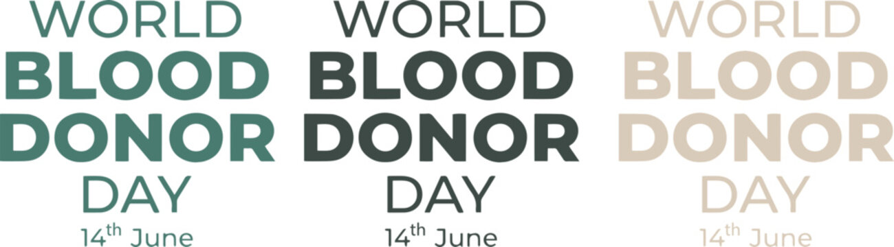 World blood donor day awareness poster