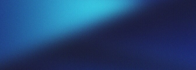 Fototapeta premium Abstract blue gradient background with a soft diagonal light streak and subtle grain, creating a deep, moody, and serene visual for digital use.