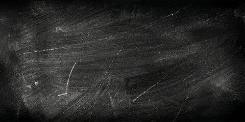 Black and white grunge black chalkboard texture background with old dirty vintage wallpaper surface and rough chalkboard pattern © MdShakibAhamed