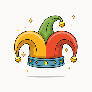 Jester Hat with Bells and Stars