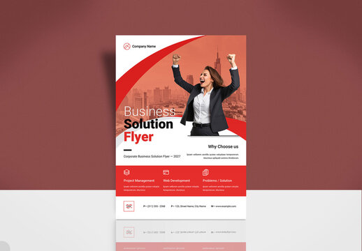 Corporate Business Solution Flyer Template