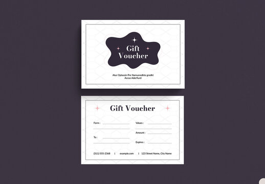 Gift Voucher Template Layout