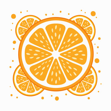 Orange Slices Illustration