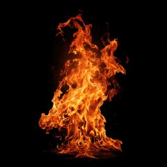 Fototapeta premium Vivid fiery blaze captured beautifully.