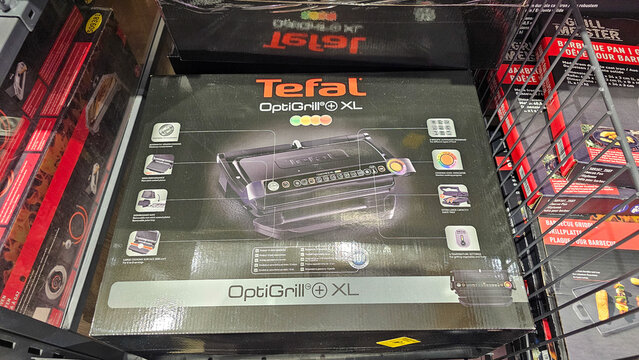 Tefal optigrill xl electric grill packaging display