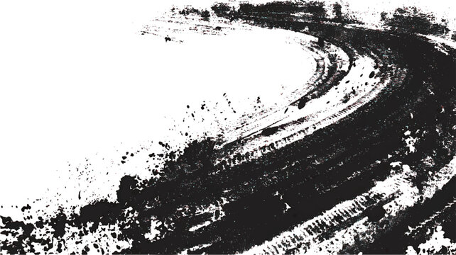 Racing Drift Marks PNG, Grunge Tire Overlay Texture